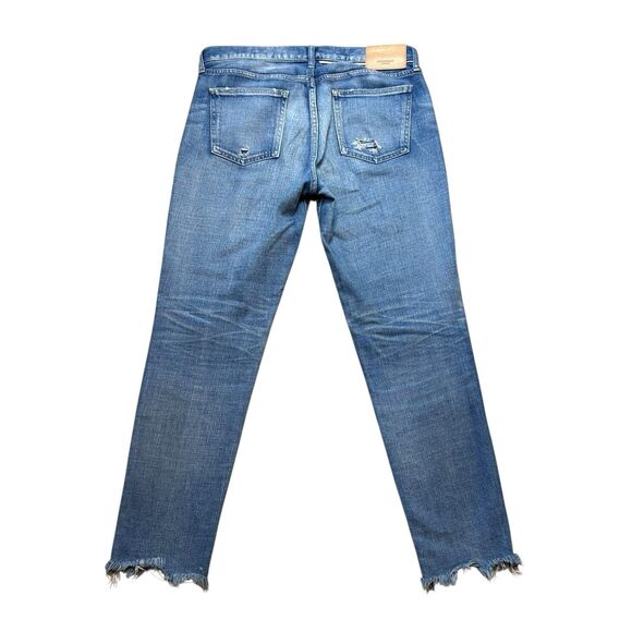 MOUSSY VINTAGE Diana Skinny Jeans Women's Size 30 Light Blue Wash Raw Hem - Picture 4 of 13